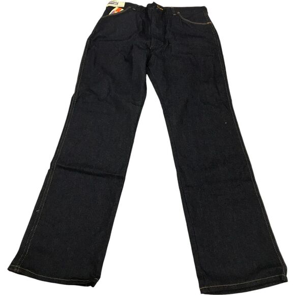 Wrangler Stretch Blue Jeans Straight Leg Denim Vintage Men's Size 38x34 NWT 80s - Picture 1 of 7